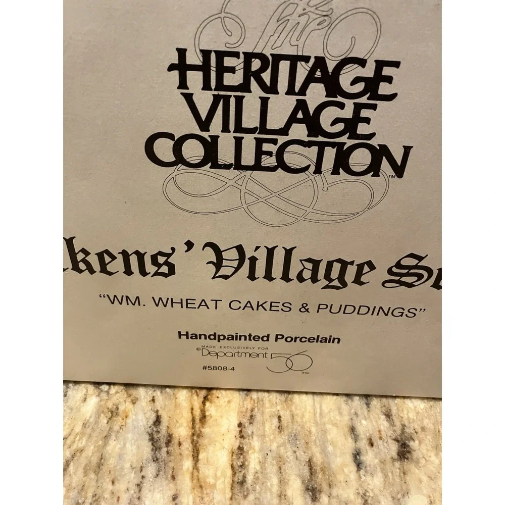 Department 56 - Heritage Village Series - Wm. Wheat Cakes & Puddings - #5808-4